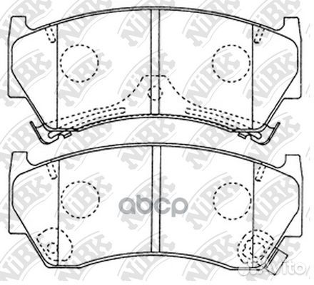 Колодки тормозные дисковые PN2356 NiBK