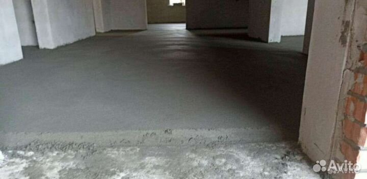 Полусухая стяжка пола за 1 день