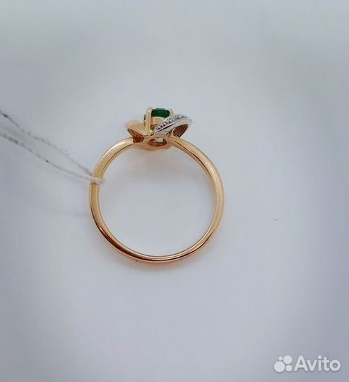 Золотое кольцо с камнем 16,5р