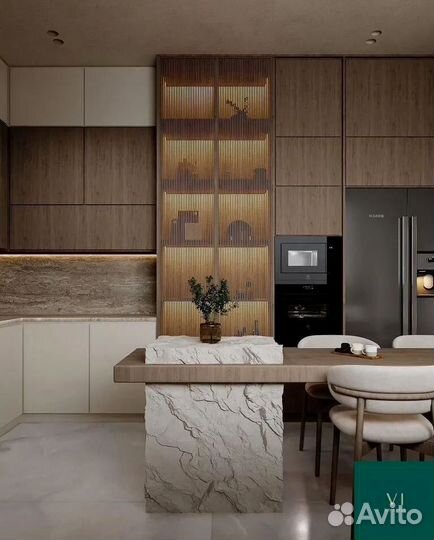 Встроенный кухонный гарнитур