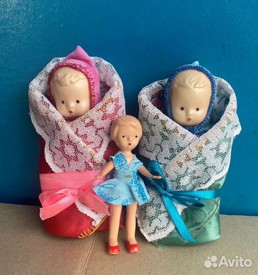 Пупсик куколка СССР колкий пластик