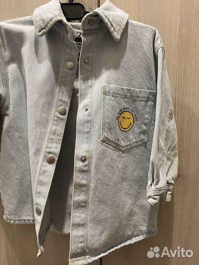Джинсовая куртка - рубашка Zara 104