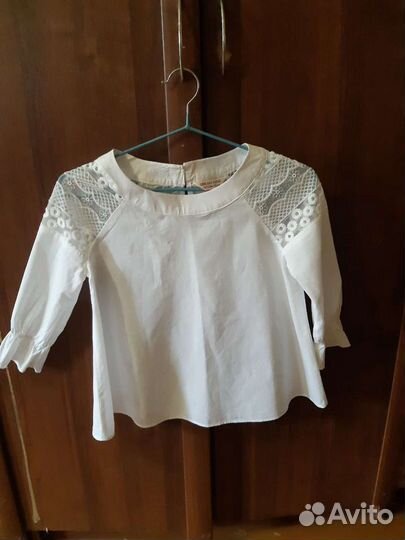 Блузка белая для девочек