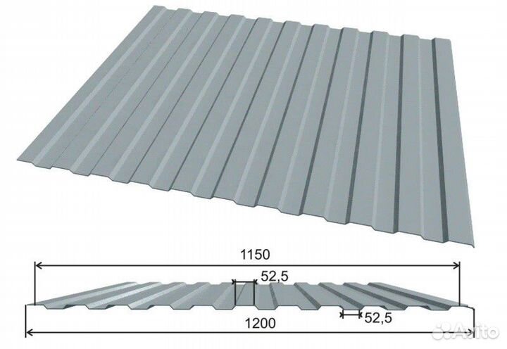 Профнастил / некондиция / профлист некондиционный