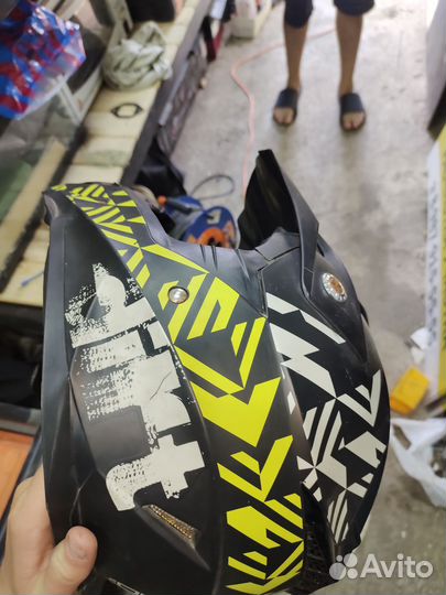 Мото шлем кросовый