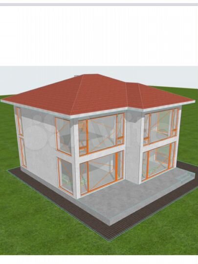 Коттедж 200 м² на участке 10 сот.