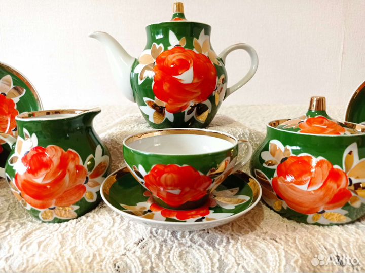 Чайный сервиз СССР дулево новый 6/15
