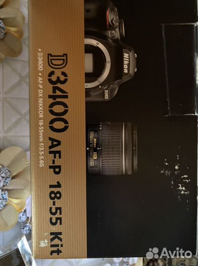 Фoтoaппapaт nikon D3400 с штатным объективoм 18-55