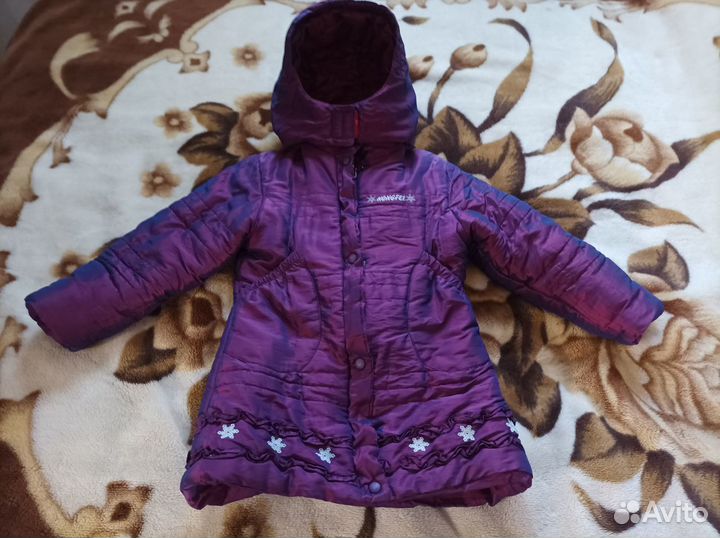 Зимние комплект, пальто, штаны на 5-6 лет