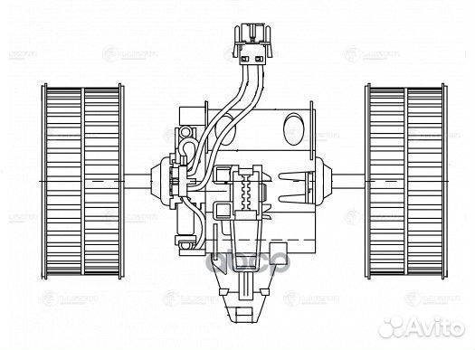 Мотор печки BMW 5 (E60) (03) LFh26E6 luzar