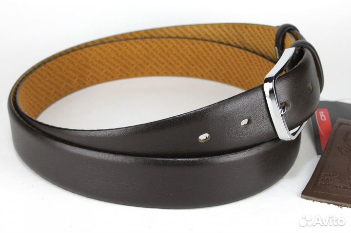 Ремень-дутик из кожи оленя, 35 мм