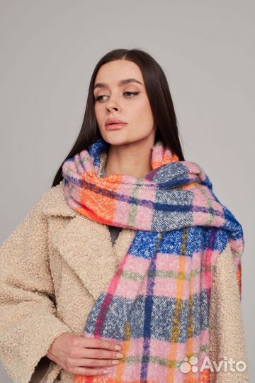 Палантин шарф женский теплый платок