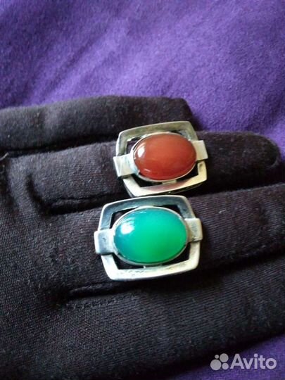 Серебряное кольцо с натуральным камнем