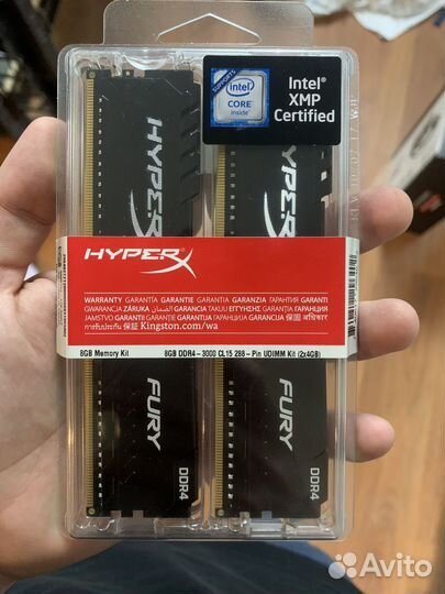 Kingston hyperx fury ddr4 3000mhz 8gb