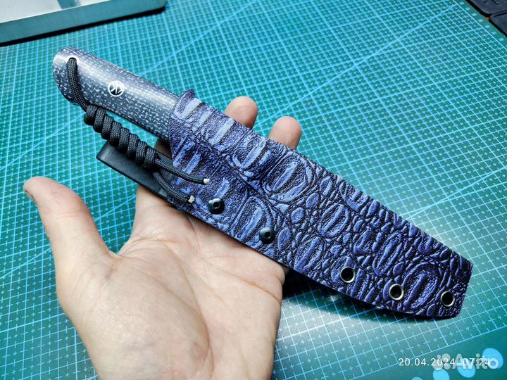 Нож ручной работы фултанг CPM 3V / микарта