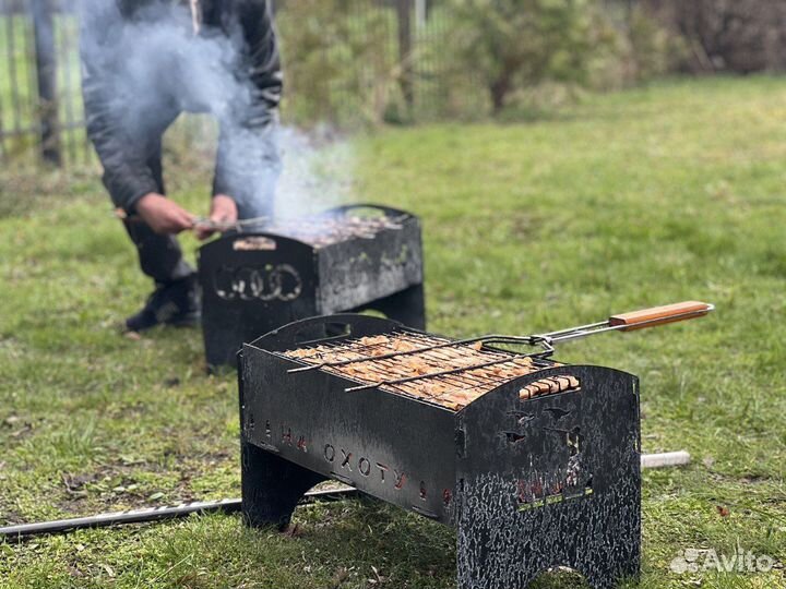 Набор для пикника / шампура / кочерга / мангал