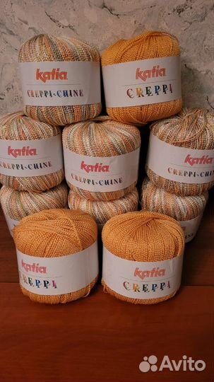 Пряжа нитки для вязания акрил katia kreppi