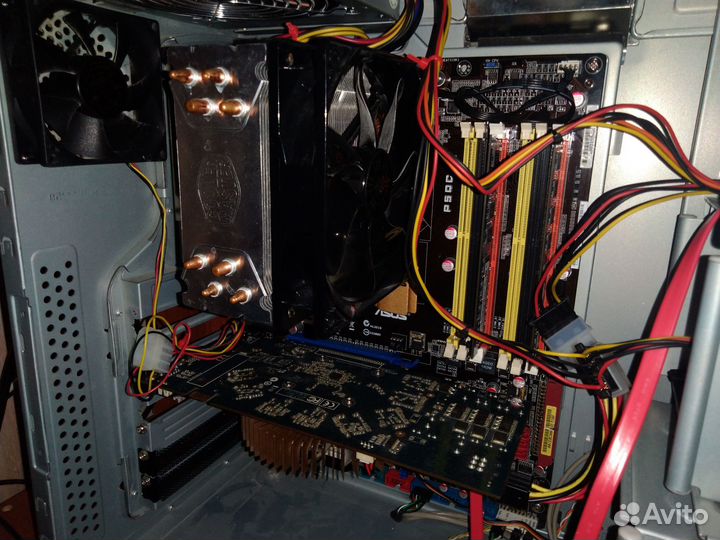 Комплект Asus P5QC+Xeon E5440+8gb ddr3+Башня