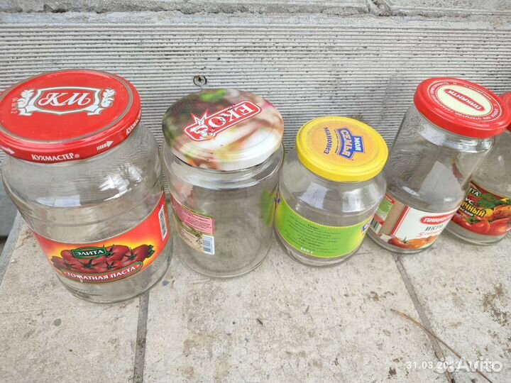 Банки стеклянные разные