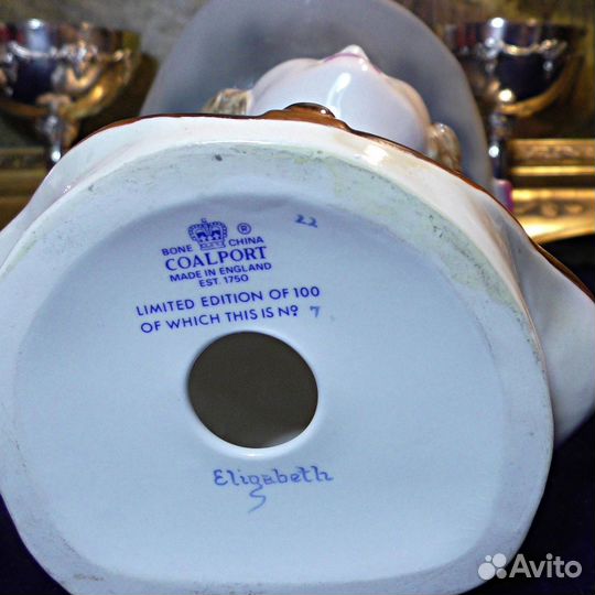 Елизавета.RAR.Coalport.Королева Англии.Бюст.Стат