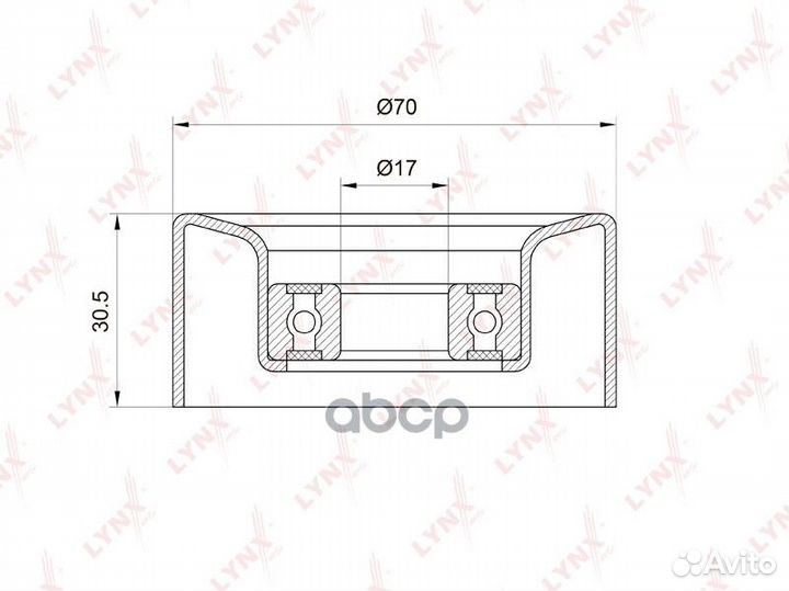 Ролик натяжного механизма приводного ремня PB-5