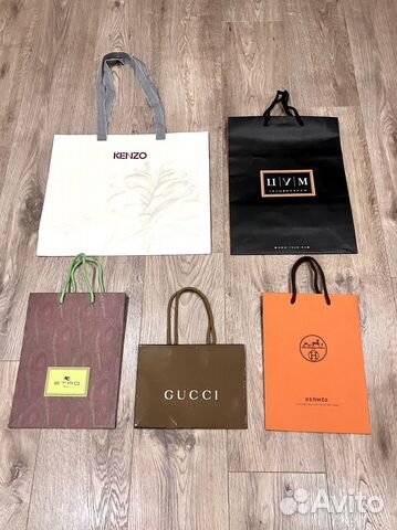 Брендовые пакеты Hermes, Etro, Kenzo, Gucci, цум