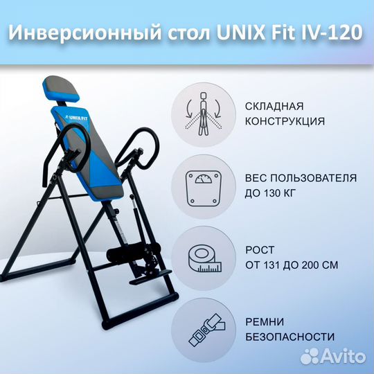 Инверсионный стол unix Fit IV-120 арт.120и.349