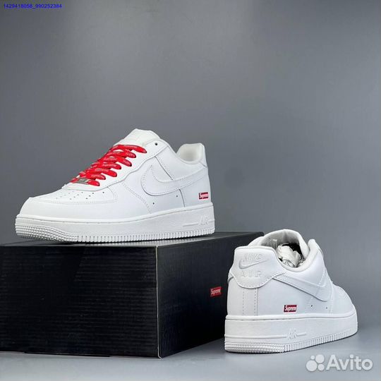 Кроссовки Nike Air Force 1 Low & Supreme (Арт.53407)