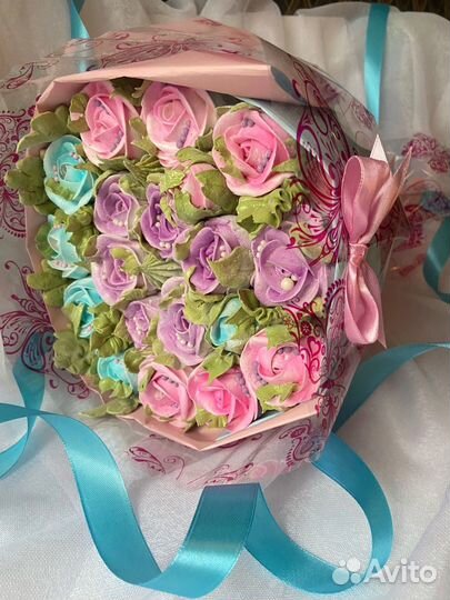 Сладкие букеты из зефира