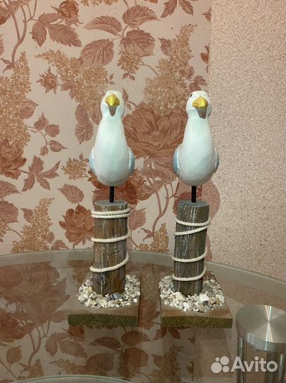 Фигурка чайка декоративная