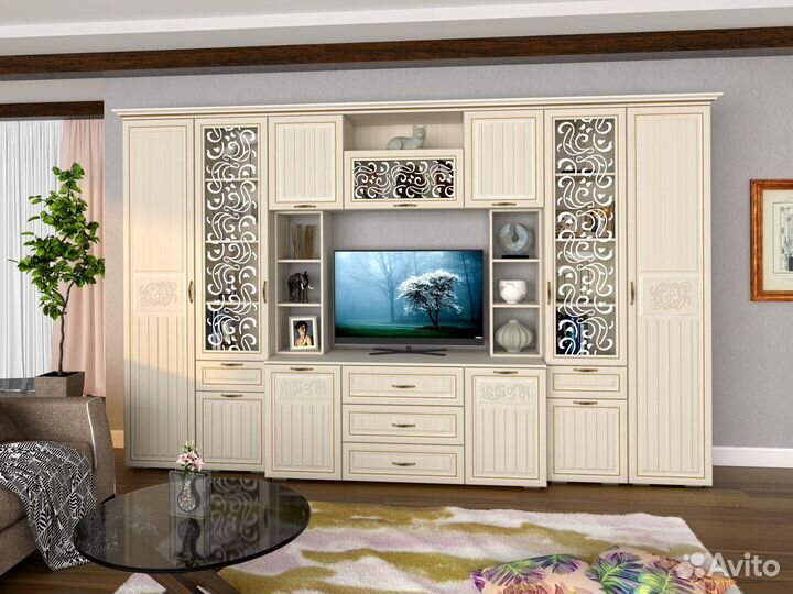 Шкаф-пенал Виктория 440 (правый)