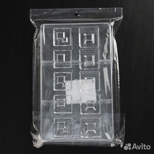 Форма для шоколада и конфет «В квадрате», 10 ячеек