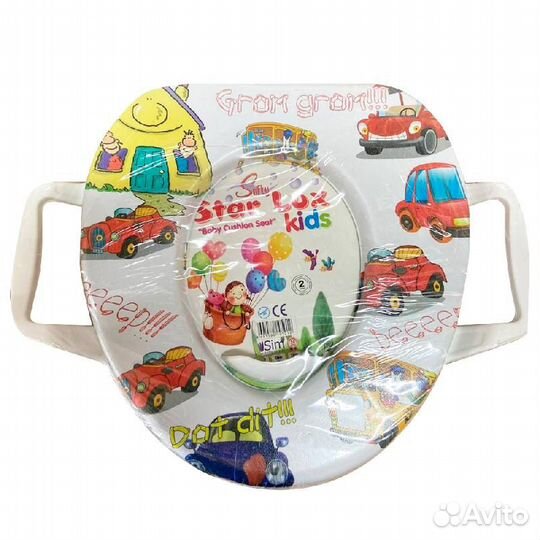 Сиденье для унитаза, star LUX мягкое, детское, б/к