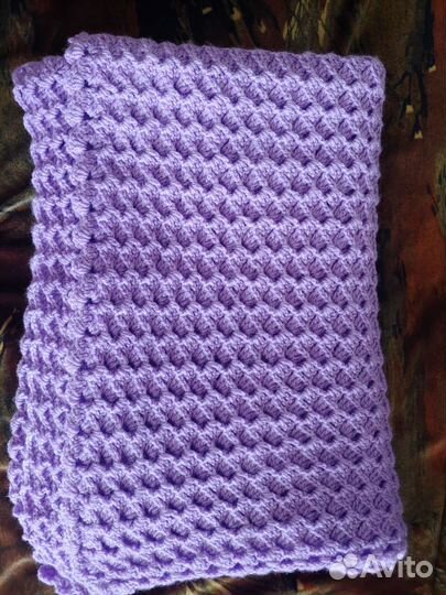 Плед детский вязаный ручная работа