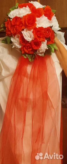 Свадебные украшения на машину. Три комплекта