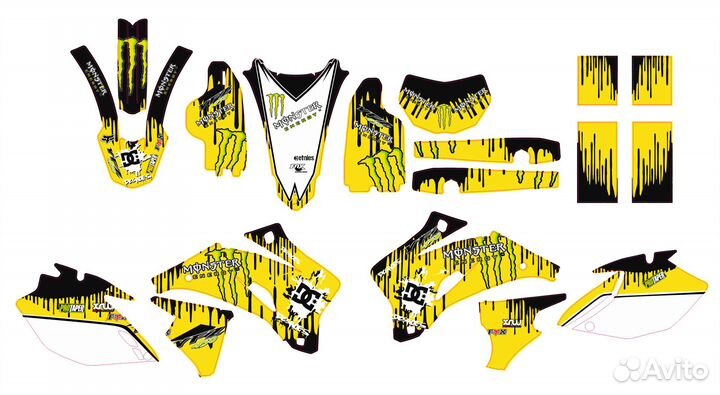 Yamaha yz 450 наклейки