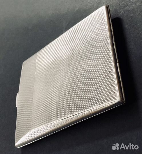 Портсигар серебро 1917 год старинный