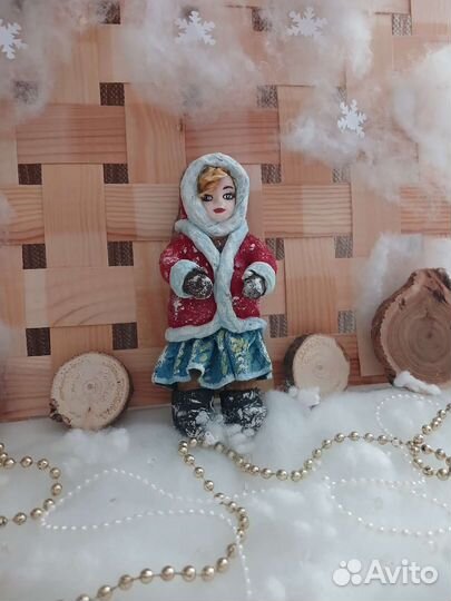 Ватные елочные игрушки