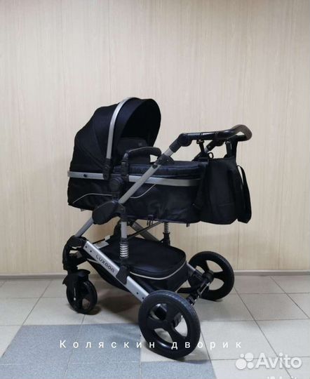 Коляска 2 в 1 Luxmom 558/ черный