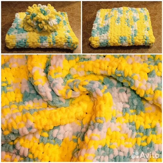 Плед плюшевый 65*125 для кроватки