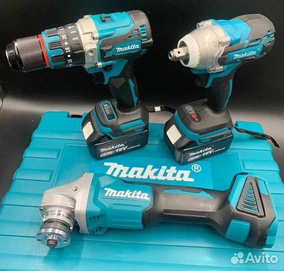 Набор инструмента makita 3 в 1 с ледобуром