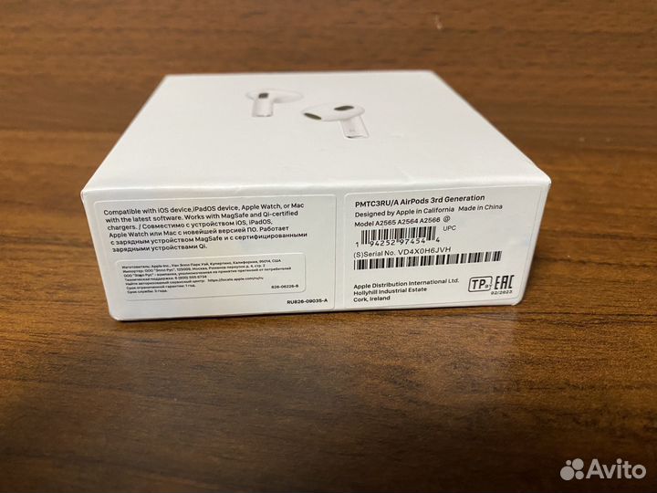 Наушники Apple AirPods 3rd Generation