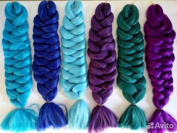 Коса Канекалон, однотонный