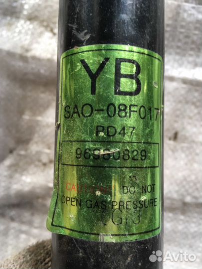 Амортизатор задний Chevrolet Aveo T250