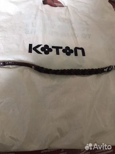 Ошейник и поводок натуральная кожа