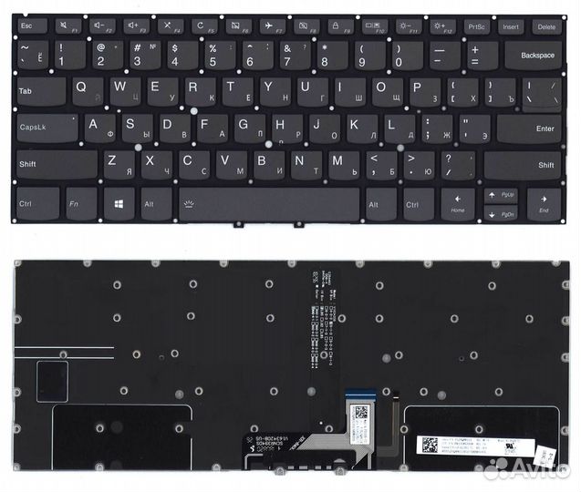 Клавиатура Lenovo Yoga C930-13IKB черная