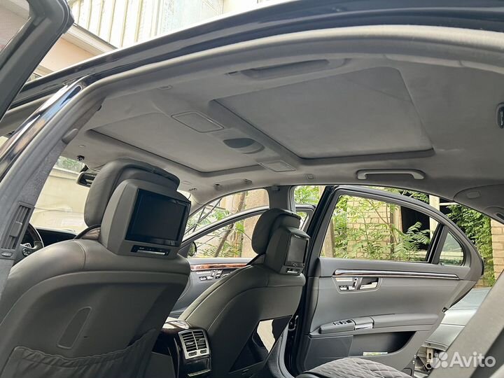 Панорамный потолок w221 алькантара long