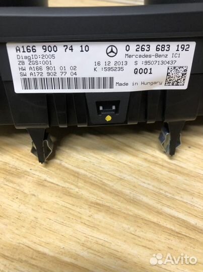 Щиток, панель приборов,W-166. Дизель