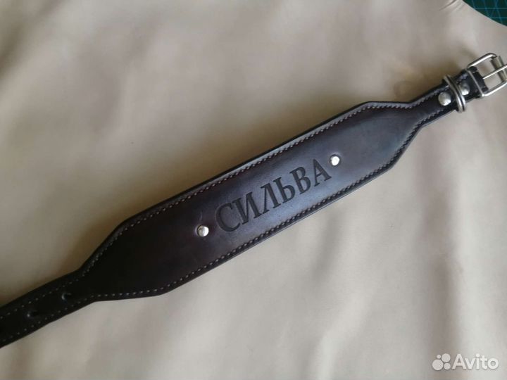 Ошейники из натуральной кожи ручной работы