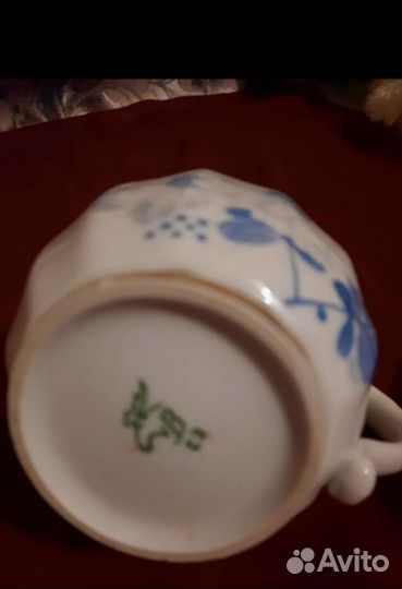 Сливочник. СССР. Костяной фарфор. Вербилки